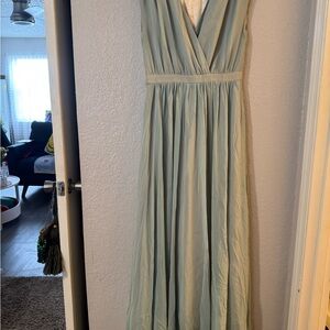 Elegant Blue Maxi Dress